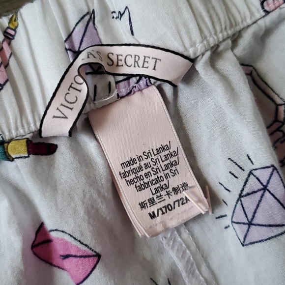 VS Victoria's Secret Lipstick Lips Diamond PJ Pant - Picture 2 of 9